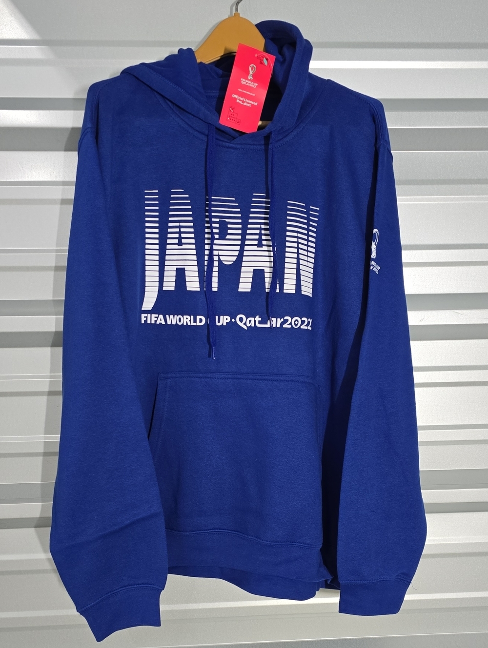 Japan Blue Pullover Hoodie with FIFA World Cup 2022